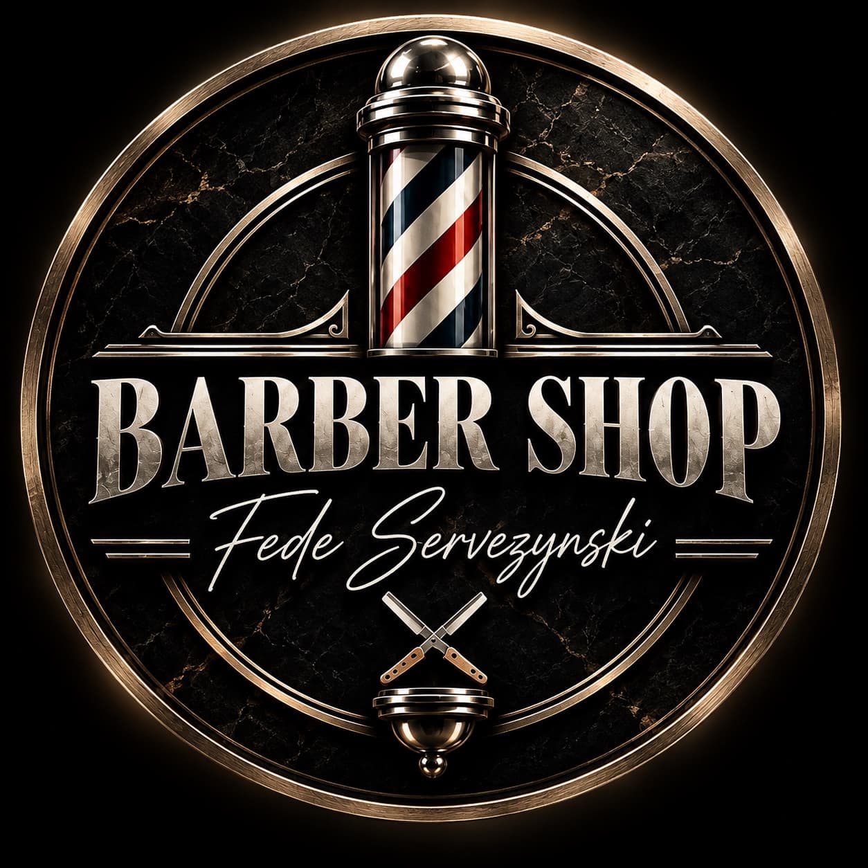 Emblema Barber Shop Fede Servezynski